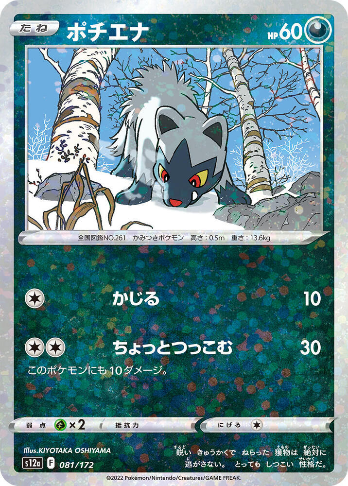Poochyena (Mirror Holofoil) 081/172 card from S12a: VSTAR Universe