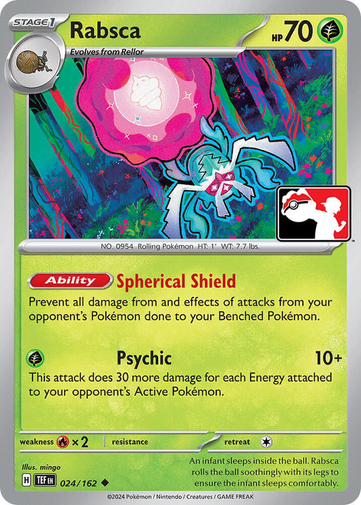 Rabsca 024/162 card from Prize Pack Series Cards