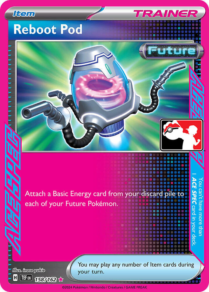 Reboot Pod 158/162 card from Prize Pack Series Cards