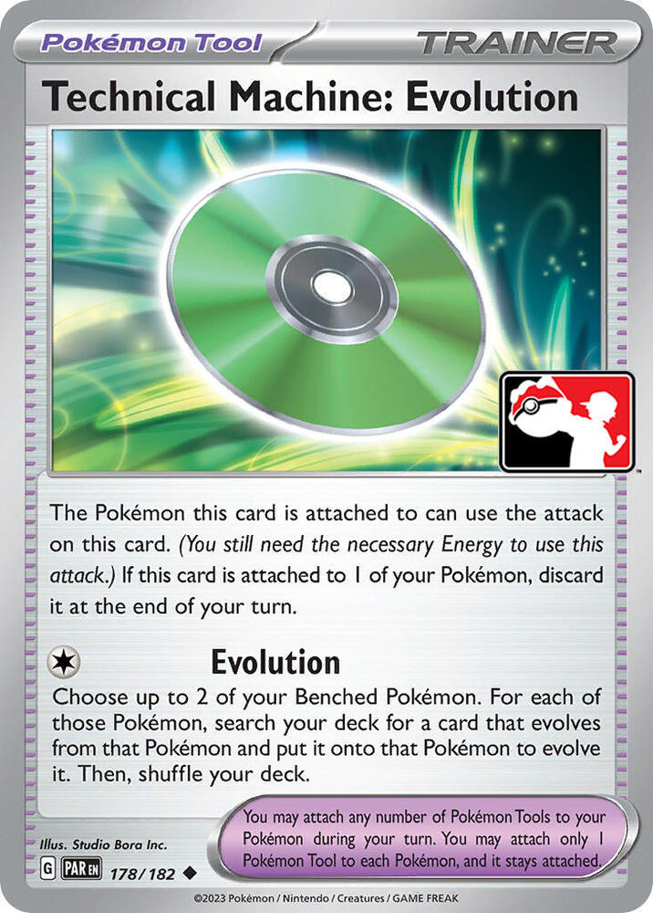Technical Machine: Evolution 178/182 card from Prize Pack Series Cards