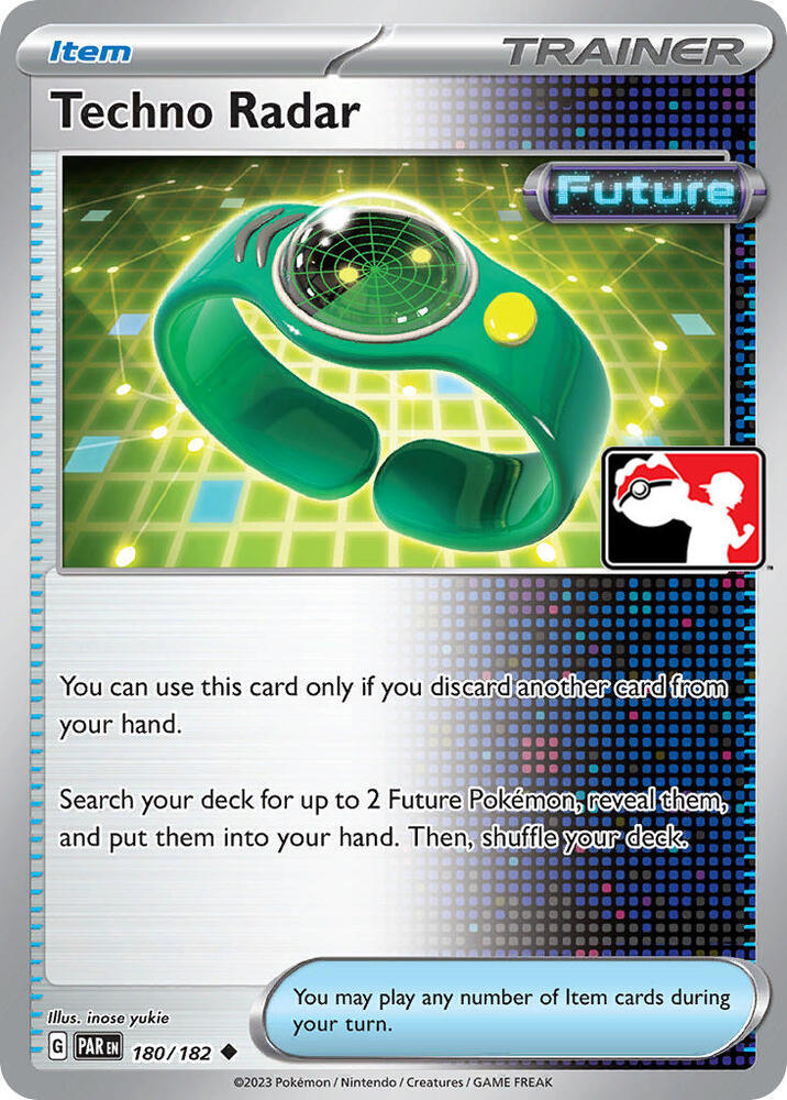 Techno Radar 180/182 card from Prize Pack Series Cards