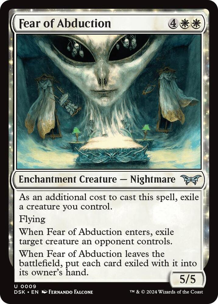 Fear of Abduction 9 card from Duskmourn: House of Horror