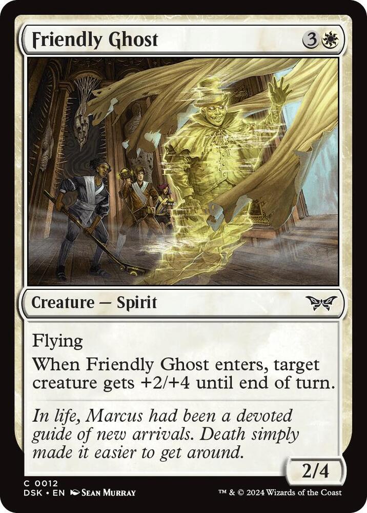 Friendly Ghost 12 card from Duskmourn: House of Horror