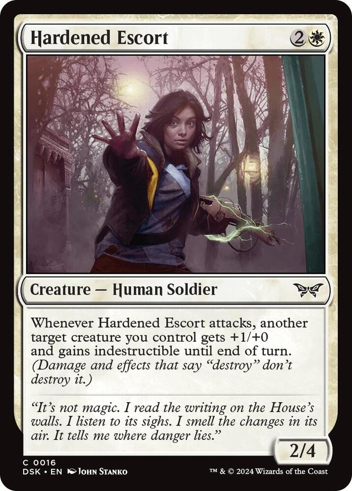 Hardened Escort 16 card from Duskmourn: House of Horror