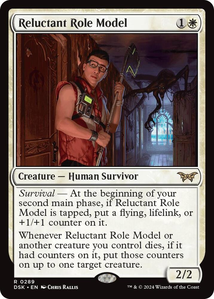 Reluctant Role Model 289 card from Duskmourn: House of Horror