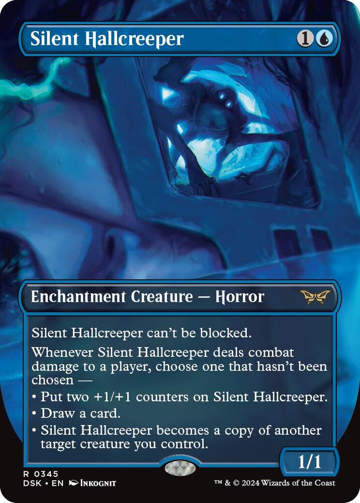 Silent Hallcreeper (Borderless) 345 card from Duskmourn: House of Horror