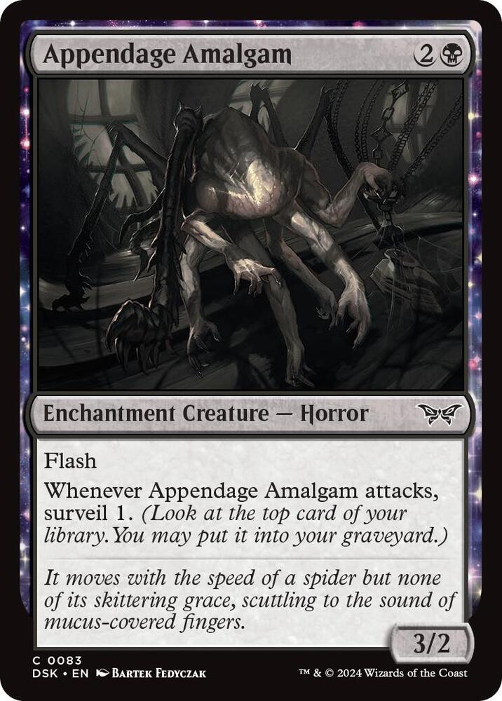 Appendage Amalgam 83 card from Duskmourn: House of Horror