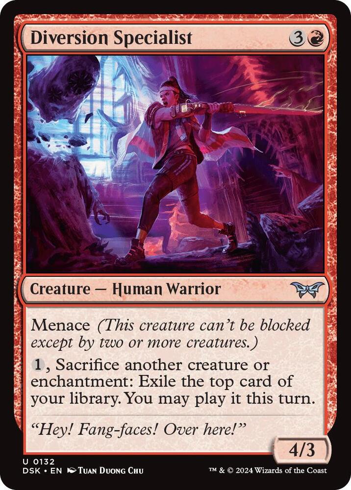 Diversion Specialist 132 card from Duskmourn: House of Horror
