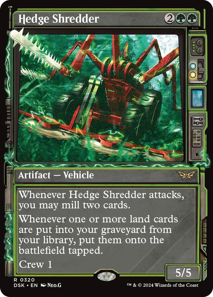 Hedge Shredder (Showcase) 320 card from Duskmourn: House of Horror