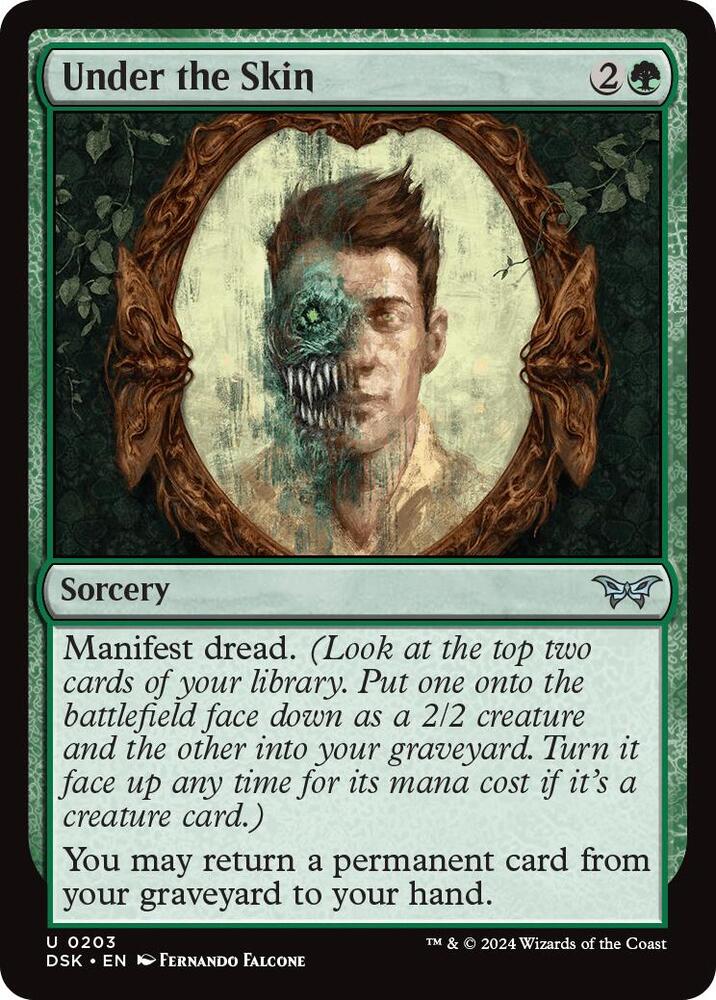 Under the Skin 203 card from Duskmourn: House of Horror