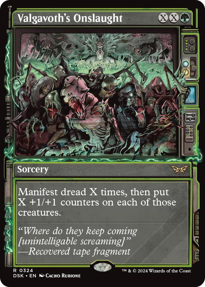 Valgavoth's Onslaught (Showcase) 324 card from Duskmourn: House of Horror