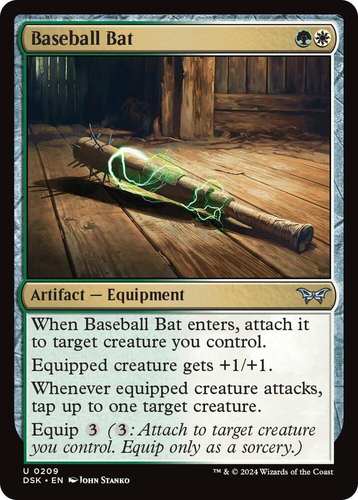 Baseball Bat 209 card from Duskmourn: House of Horror