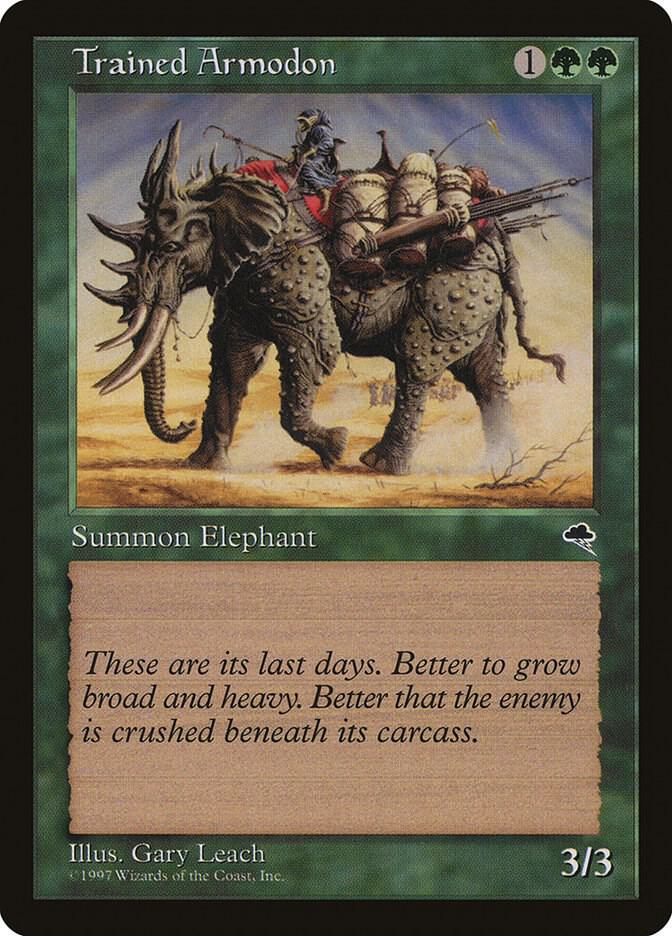Trained Armodon 260 card from Tempest