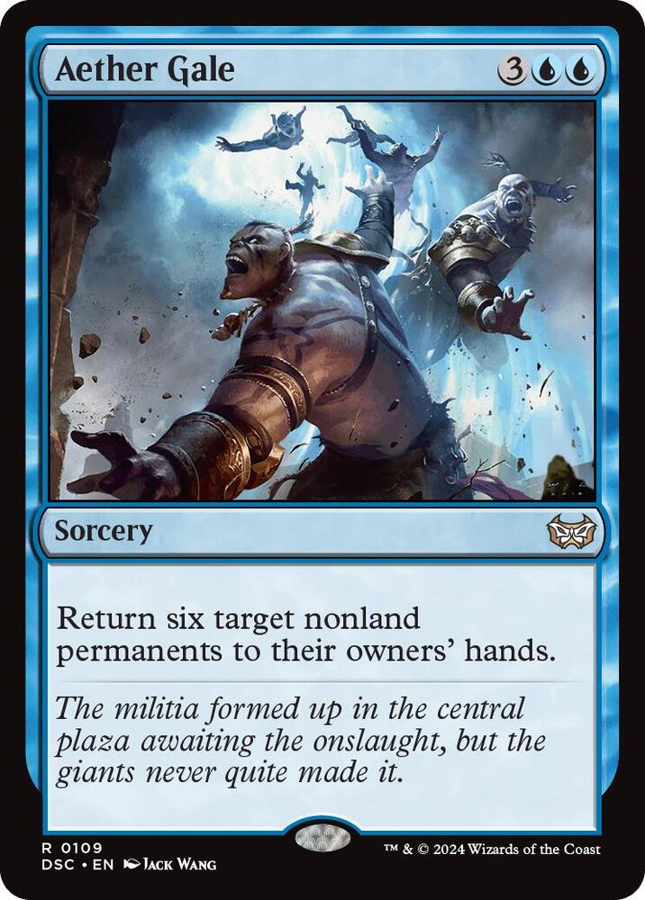 Aether Gale 109 card from Commander: Duskmourn: House of Horror