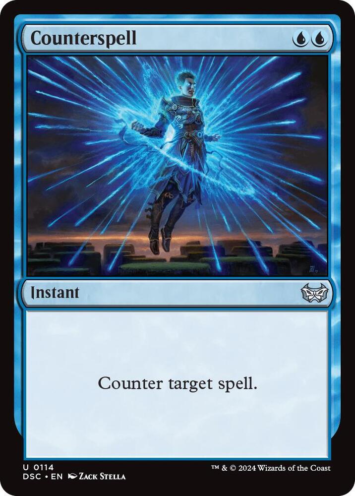 Counterspell 114 card from Commander: Duskmourn: House of Horror