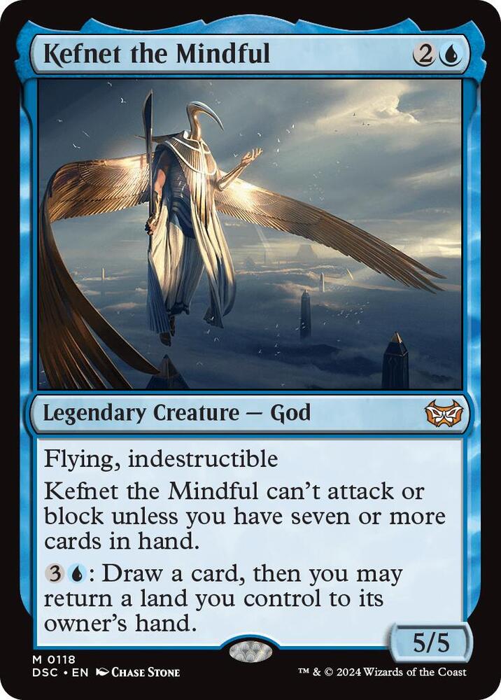 Kefnet the Mindful 118 card from Commander: Duskmourn: House of Horror