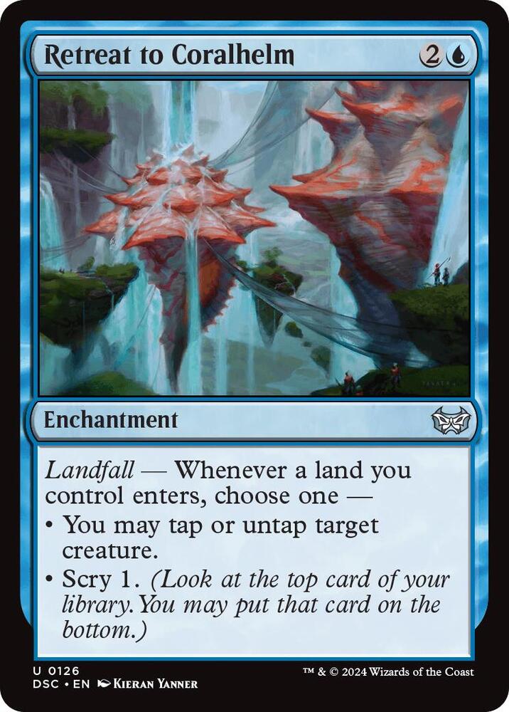 Retreat to Coralhelm 126 card from Commander: Duskmourn: House of Horror