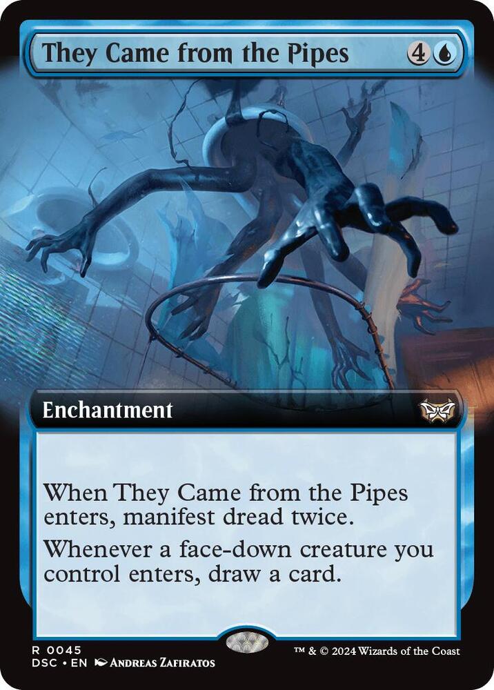 They Came from the Pipes (Extended Art) 45 card from Commander: Duskmourn: House of Horror