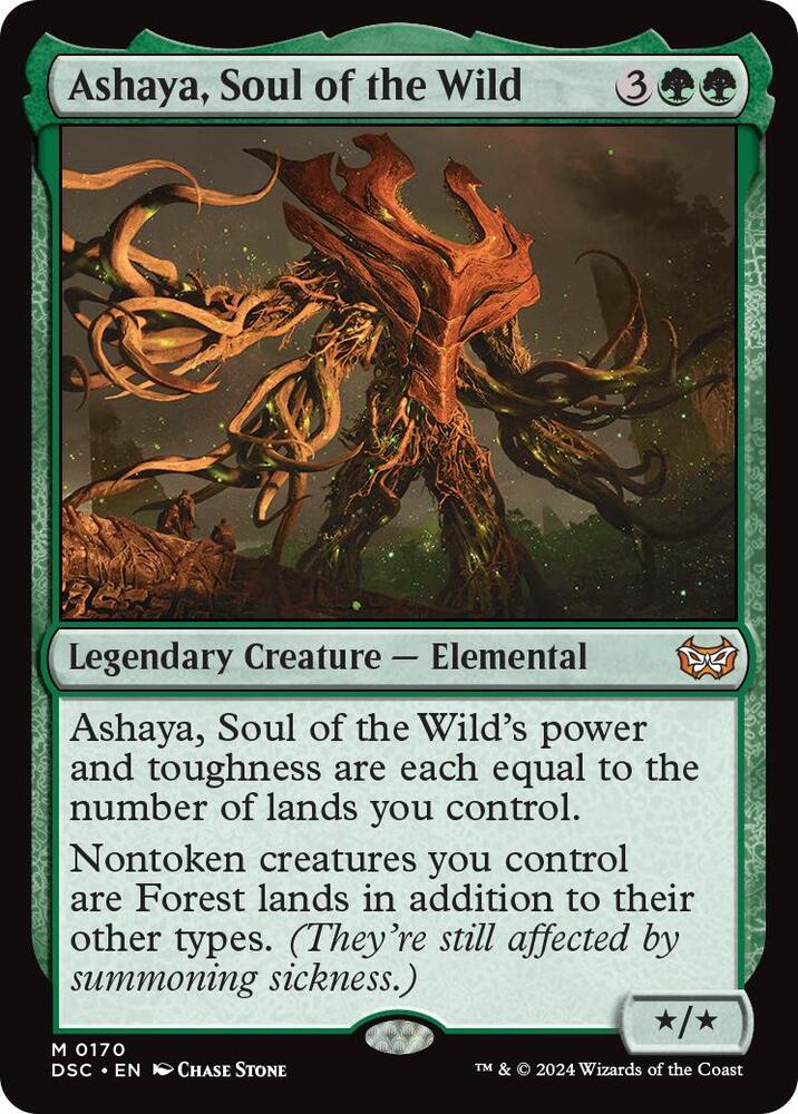 Ashaya, Soul of the Wild 170 card from Commander: Duskmourn: House of Horror