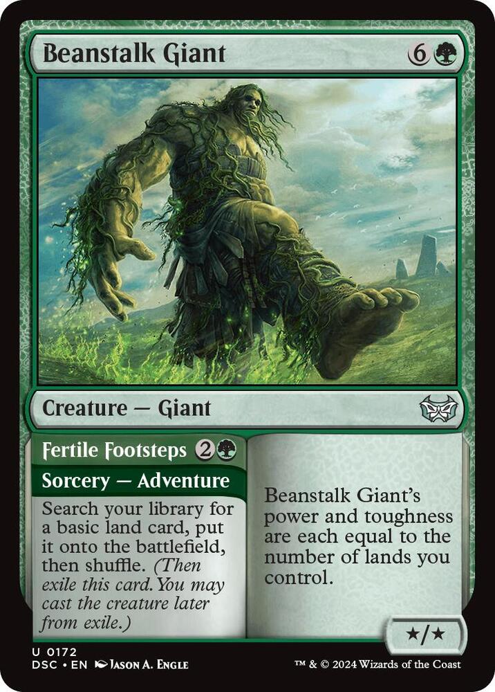 Beanstalk Giant 172 card from Commander: Duskmourn: House of Horror
