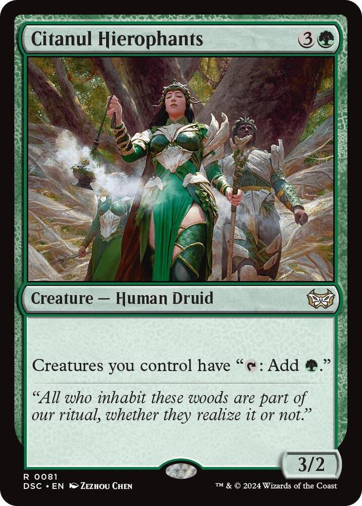 Citanul Hierophants 81 card from Commander: Duskmourn: House of Horror