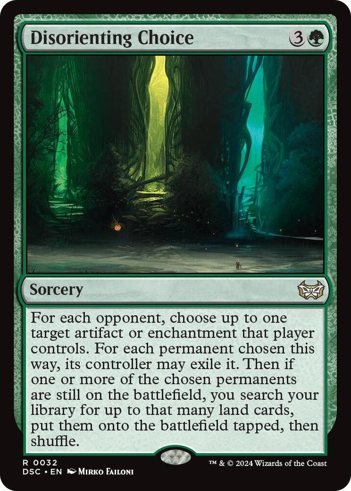 Disorienting Choice 32 card from Commander: Duskmourn: House of Horror