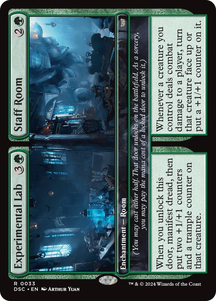 Experimental Lab // Staff Room 33 card from Commander: Duskmourn: House of Horror