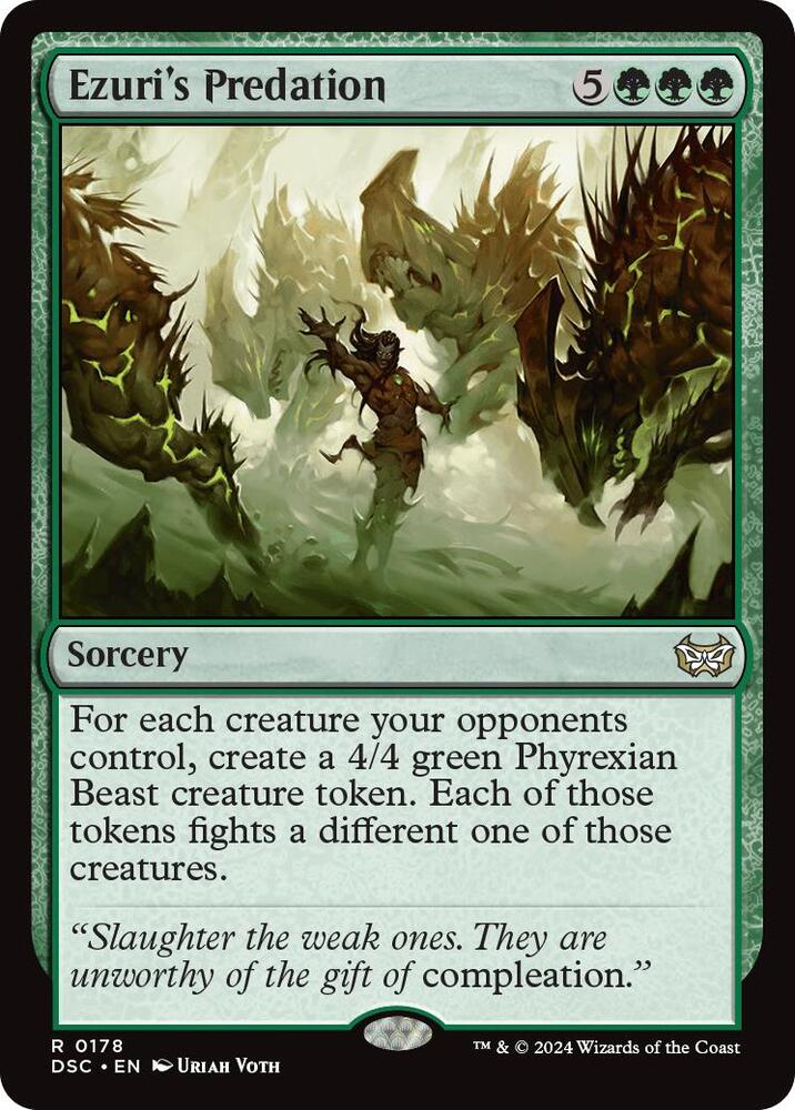 Ezuri's Predation 178 card from Commander: Duskmourn: House of Horror