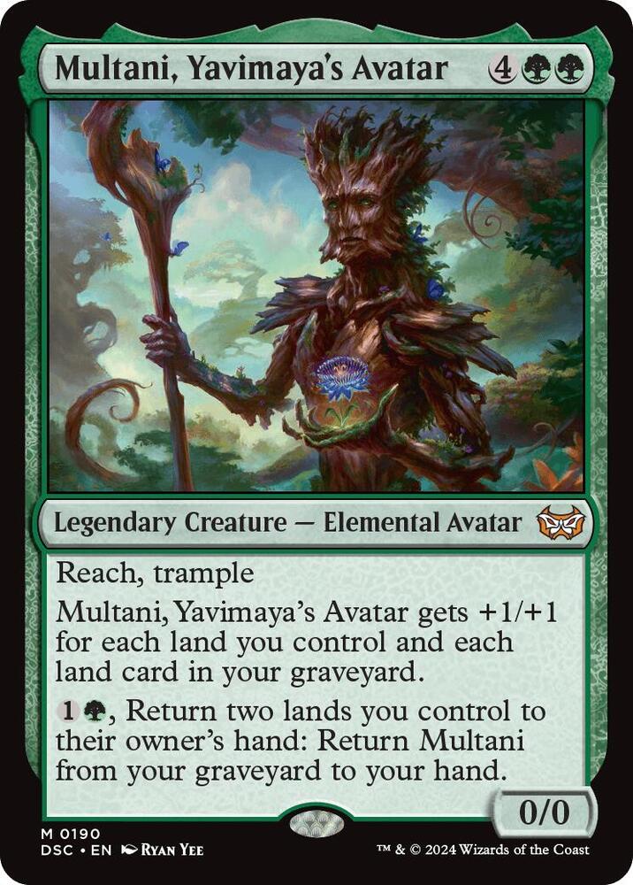 Multani, Yavimaya's Avatar 190 card from Commander: Duskmourn: House of Horror