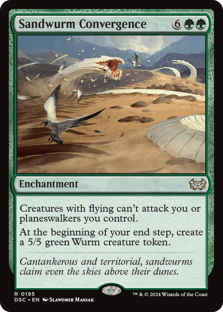 Sandwurm Convergence 195 card from Commander: Duskmourn: House of Horror
