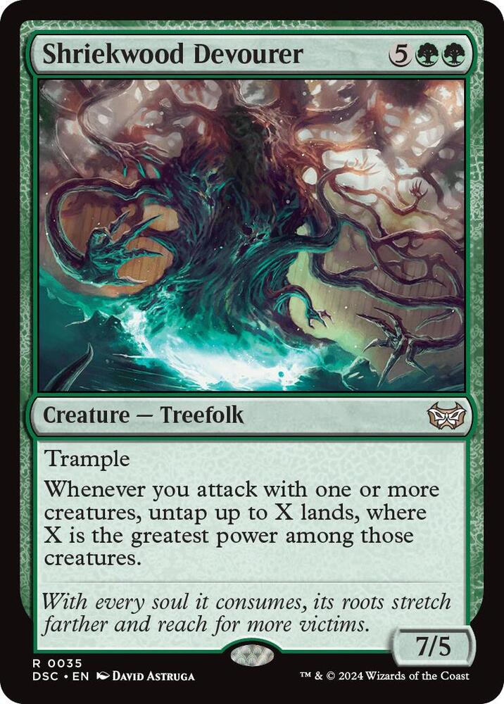 Shriekwood Devourer 35 card from Commander: Duskmourn: House of Horror