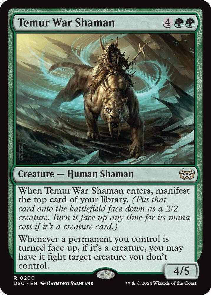 Temur War Shaman 200 card from Commander: Duskmourn: House of Horror