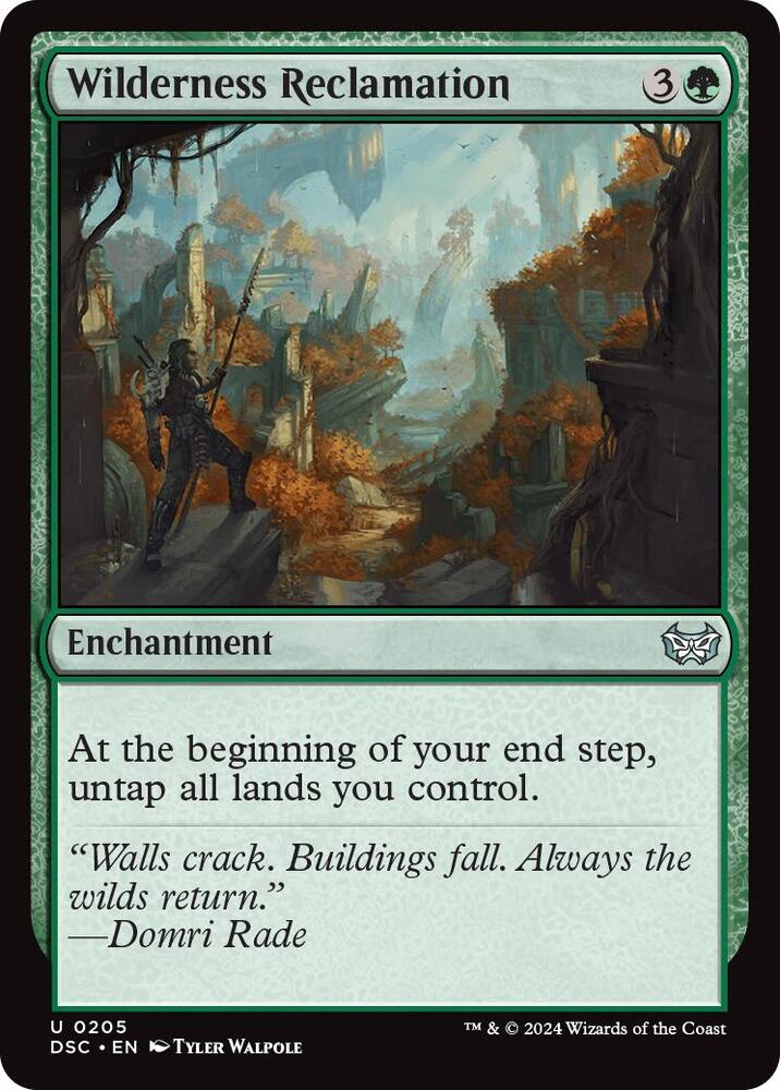 Wilderness Reclamation 205 card from Commander: Duskmourn: House of Horror