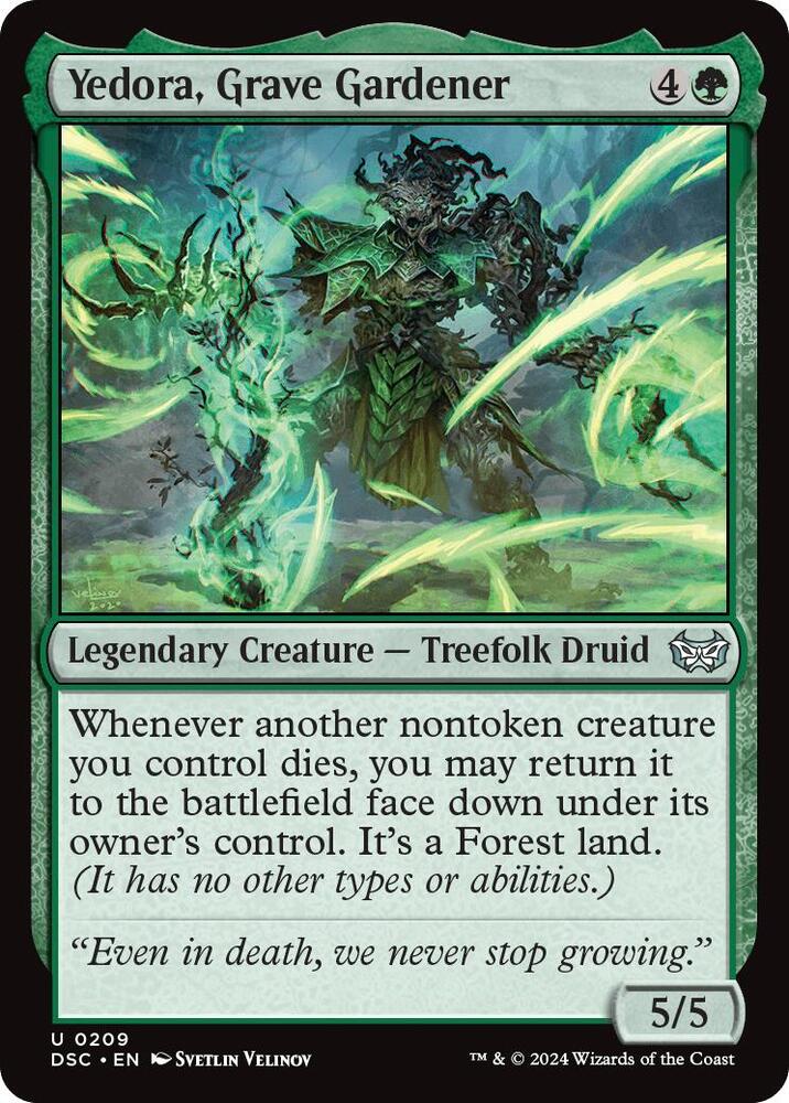 Yedora, Grave Gardener 209 card from Commander: Duskmourn: House of Horror