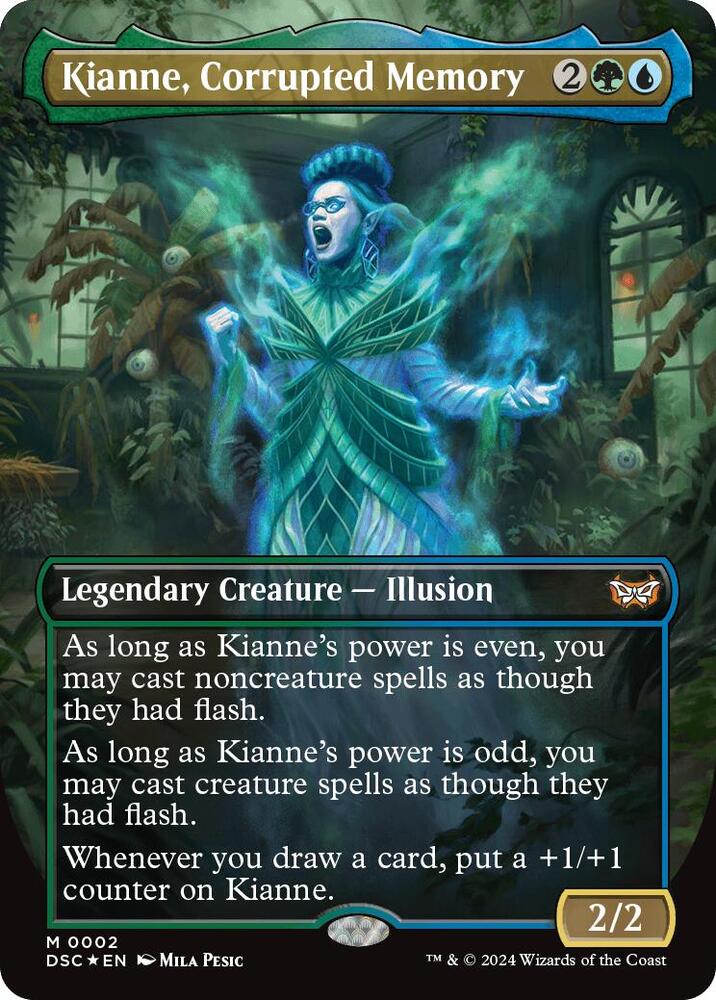 Kianne, Corrupted Memory (Borderless) 2 card from Commander: Duskmourn: House of Horror
