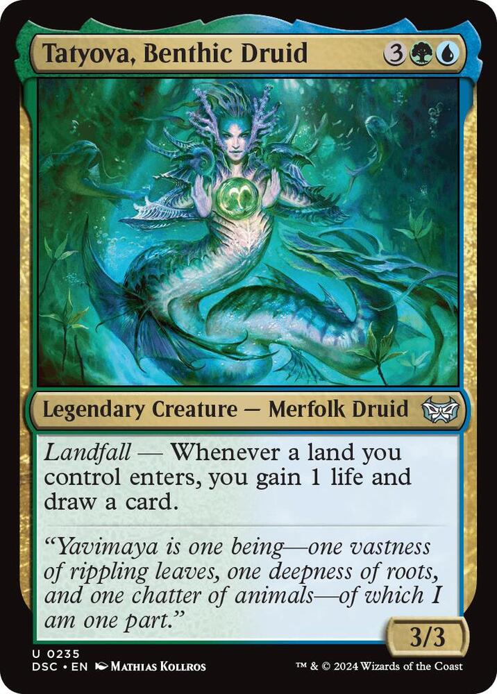 Tatyova, Benthic Druid 235 card from Commander: Duskmourn: House of Horror