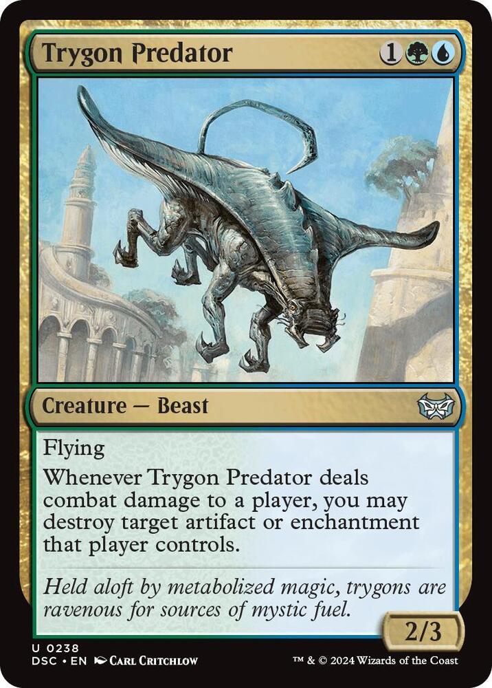 Trygon Predator 238 card from Commander: Duskmourn: House of Horror