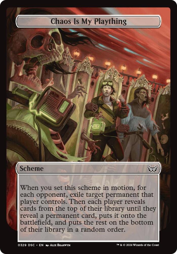 Chaos is My Plaything (Full Art) 329 card from Archenemy: Duskmourn