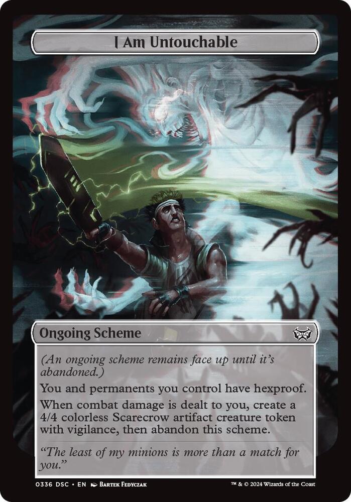 I Am Untouchable (Full Art) 336 card from Archenemy: Duskmourn