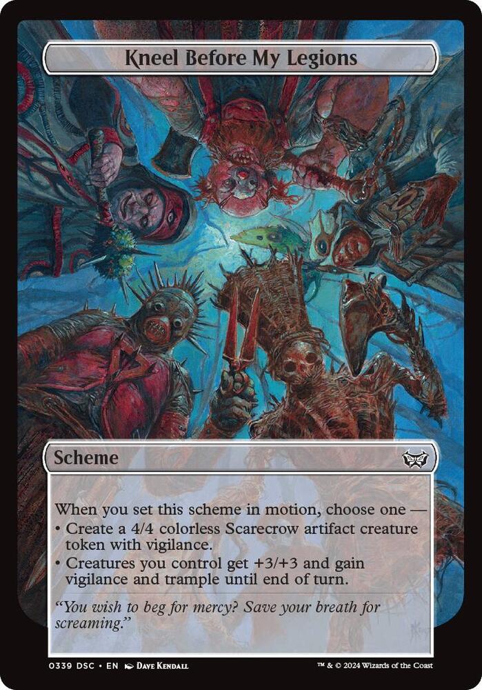 Kneel Before My Legions (Full Art) 339 card from Archenemy: Duskmourn
