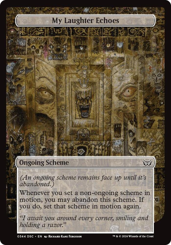 My Laughter Echoes (Full Art) 344 card from Archenemy: Duskmourn