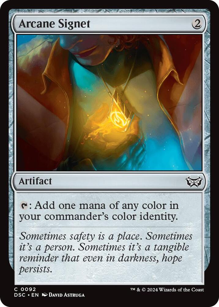 Arcane Signet 92 card from Commander: Duskmourn: House of Horror