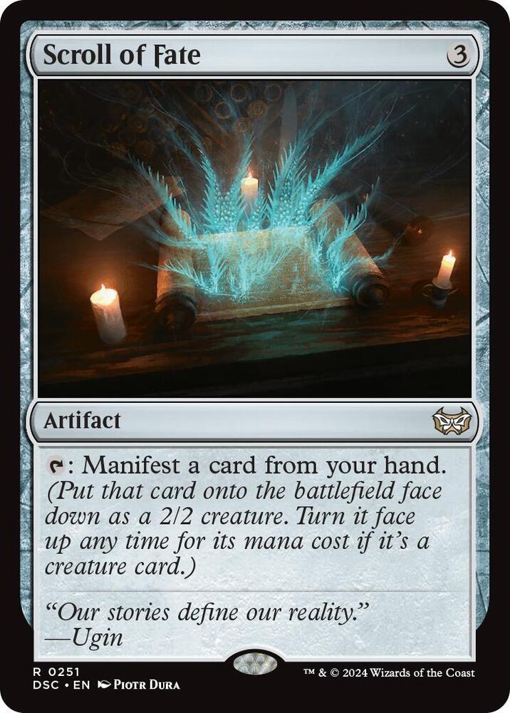 Scroll of Fate 251 card from Commander: Duskmourn: House of Horror