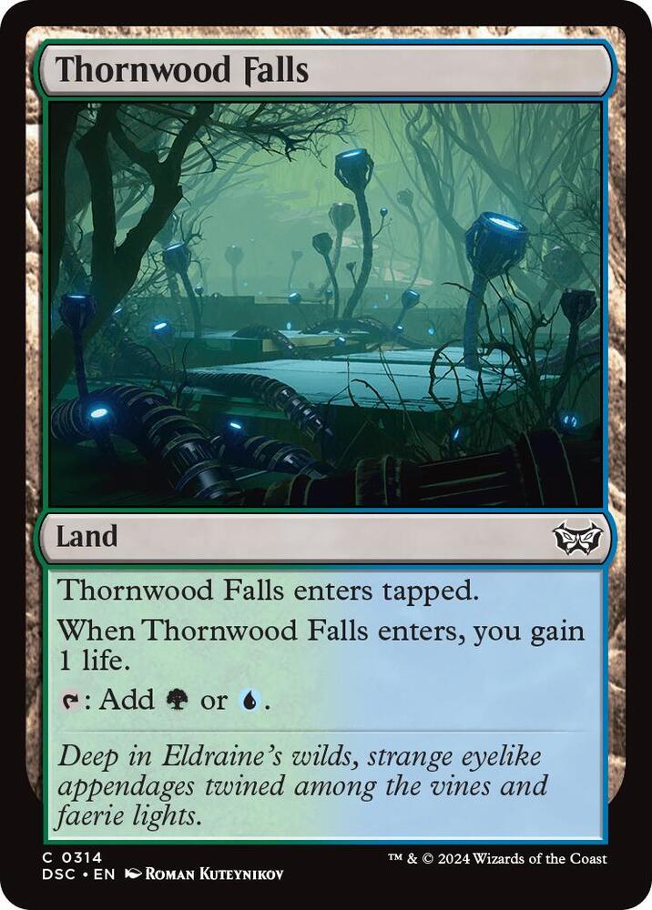 Thornwood Falls 314 card from Commander: Duskmourn: House of Horror