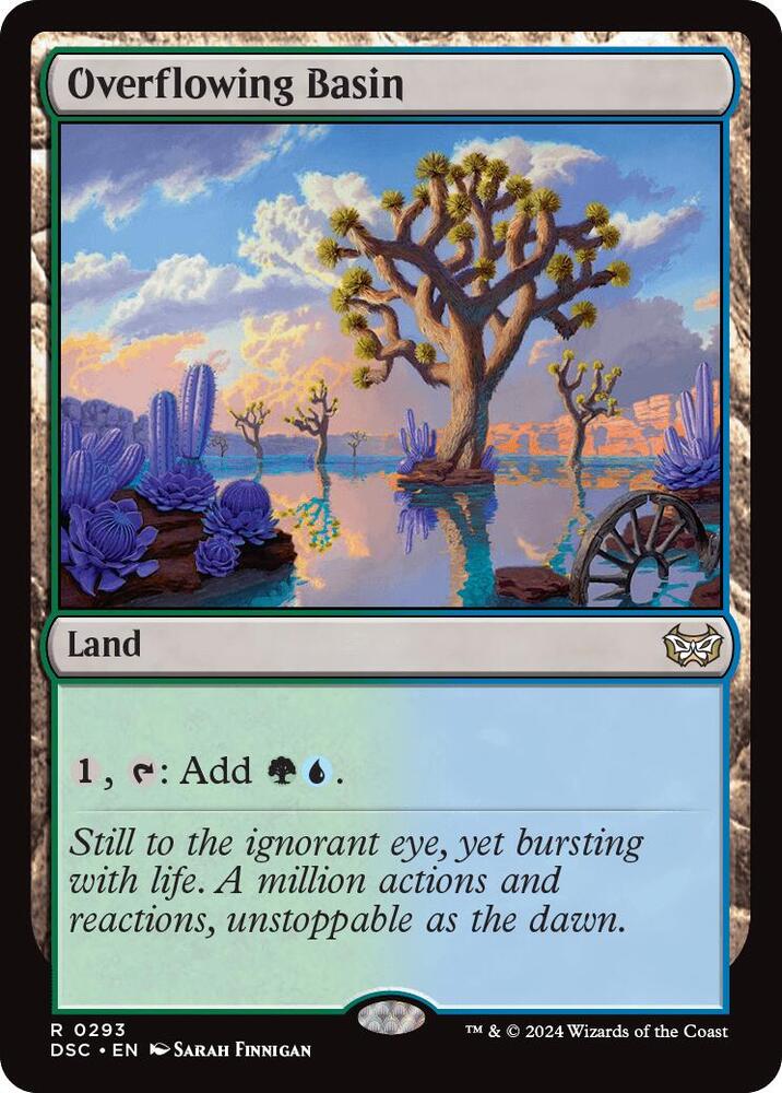 Overflowing Basin 293 card from Commander: Duskmourn: House of Horror