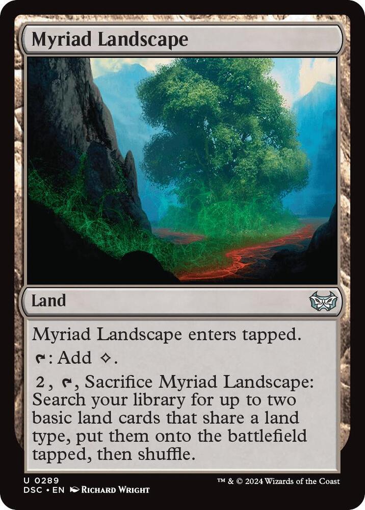 Myriad Landscape 289 card from Commander: Duskmourn: House of Horror