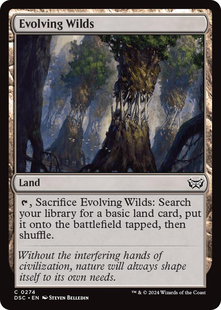 Evolving Wilds 274 card from Commander: Duskmourn: House of Horror