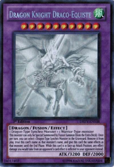 Dragon Knight Draco-Equiste (Ghost Rare) DREV-EN038 card from Duelist Revolution