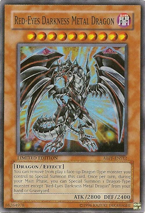 Red-Eyes Darkness Metal Dragon ABPF-ENSE2 card from Absolute Powerforce