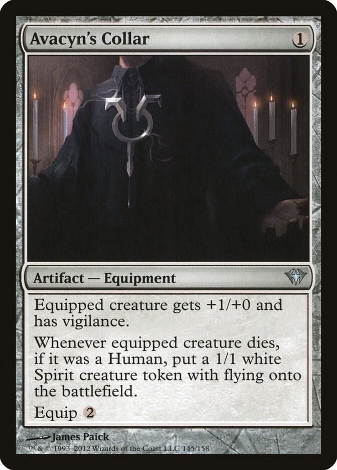 Avacyn's Collar 145 card from Dark Ascension